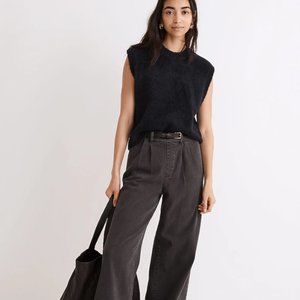 Madewell Bouclé Sweater Vest in Deep Indigo